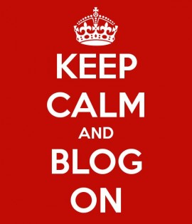 keep calm and blog on
