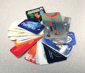 Full_Keyring Key Ring full of Barcoded Loyalty Cards