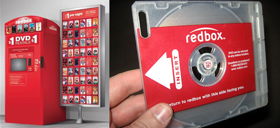 redbox_and_dvd Redbox machines track small 2D barcodes in center of DVD