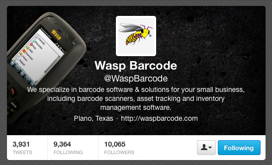 Screen shot 2012-09-19 at 2.00.33 PM Wasp Barcode on Twitter